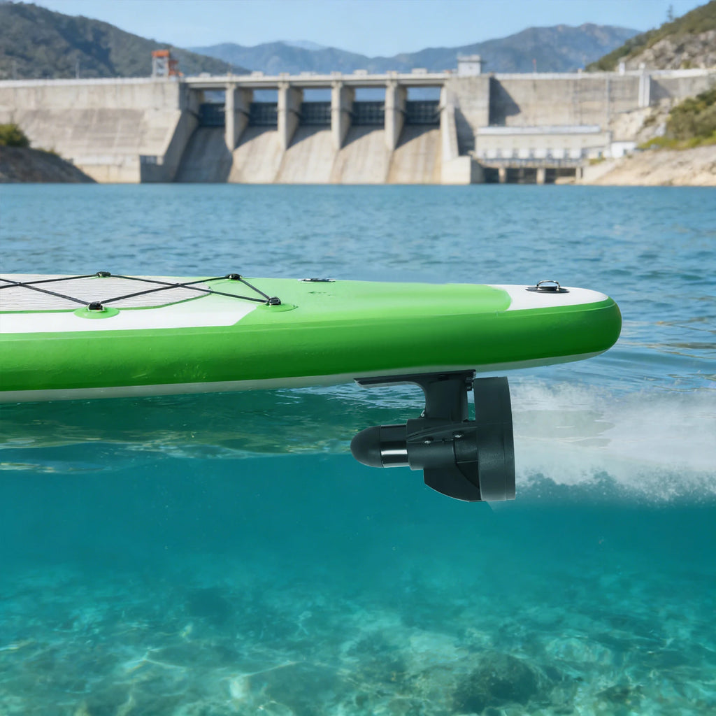440lbs Thrust Electric Motor, 12v 288w Underwater Thruster with Propeller and Storage Bag for SUP and Paddle Board