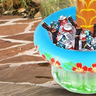 1/2PCS Inflatable Palm Tree Ice Bucket Bear Cooler Drink Holder Hawaiian Birthday Decoration Summer Beach Pool Party Accessories