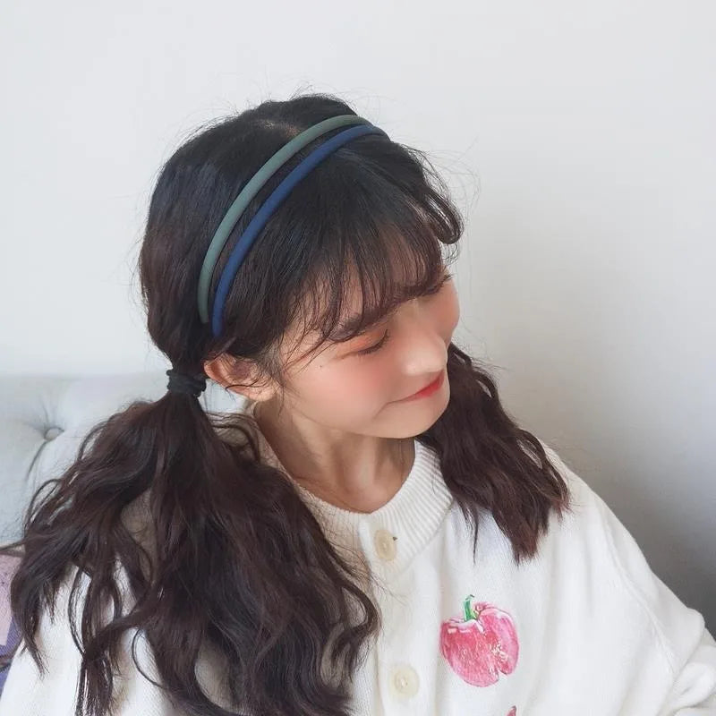 Plastic Frosted Non-slip Face Wash Hairbands Headband Women Girls Hair Head Hoop Bands Scrunchie Accessories Headdress Ornaments