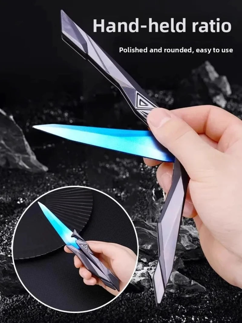 Plastic Valorant Singularity Butterfly Knife Toy Foldable Gaming Replica Model Perfect Gift for Boys and Game Enthusiasts