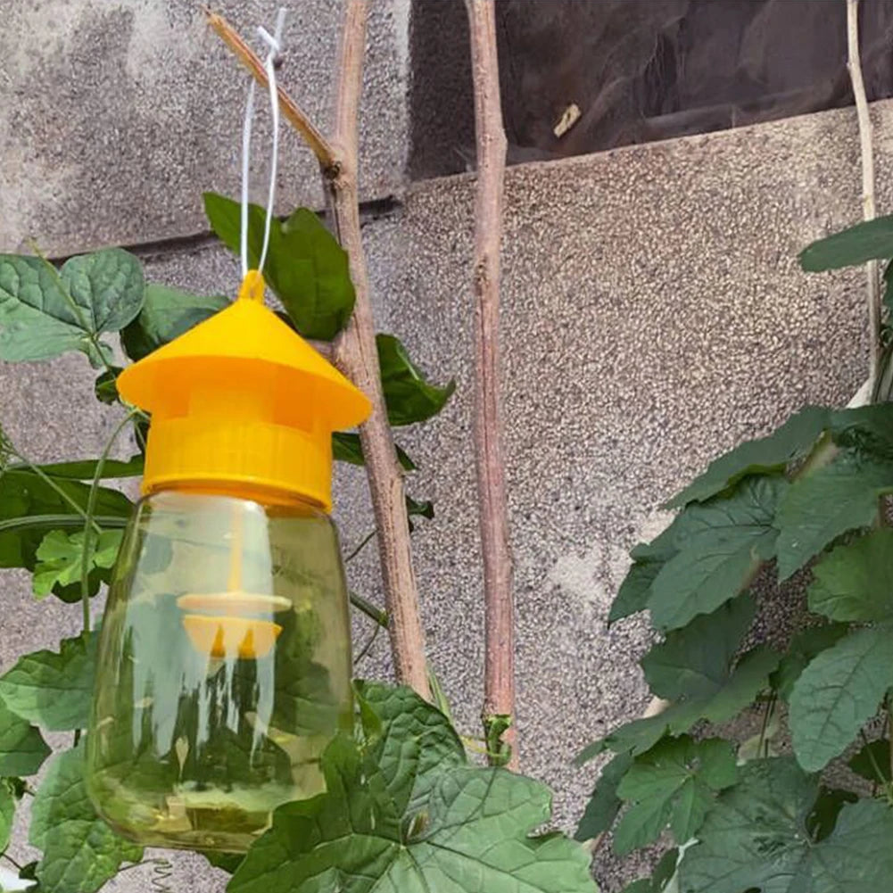 Fruit Fly Trap Killer Fruit Fly Catcher with Hanging Hole Fruit Fly Mosquito Trap for Orchard Insect Trap Pest Control
