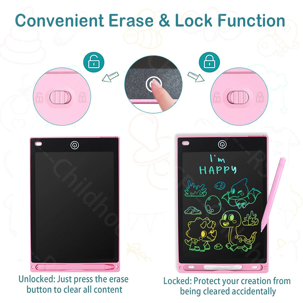 Pizarra Digital LCD 8.5" para Niños | Tableta de Escritura y Dibujo Portatil 🎨 - Firu Total Sales