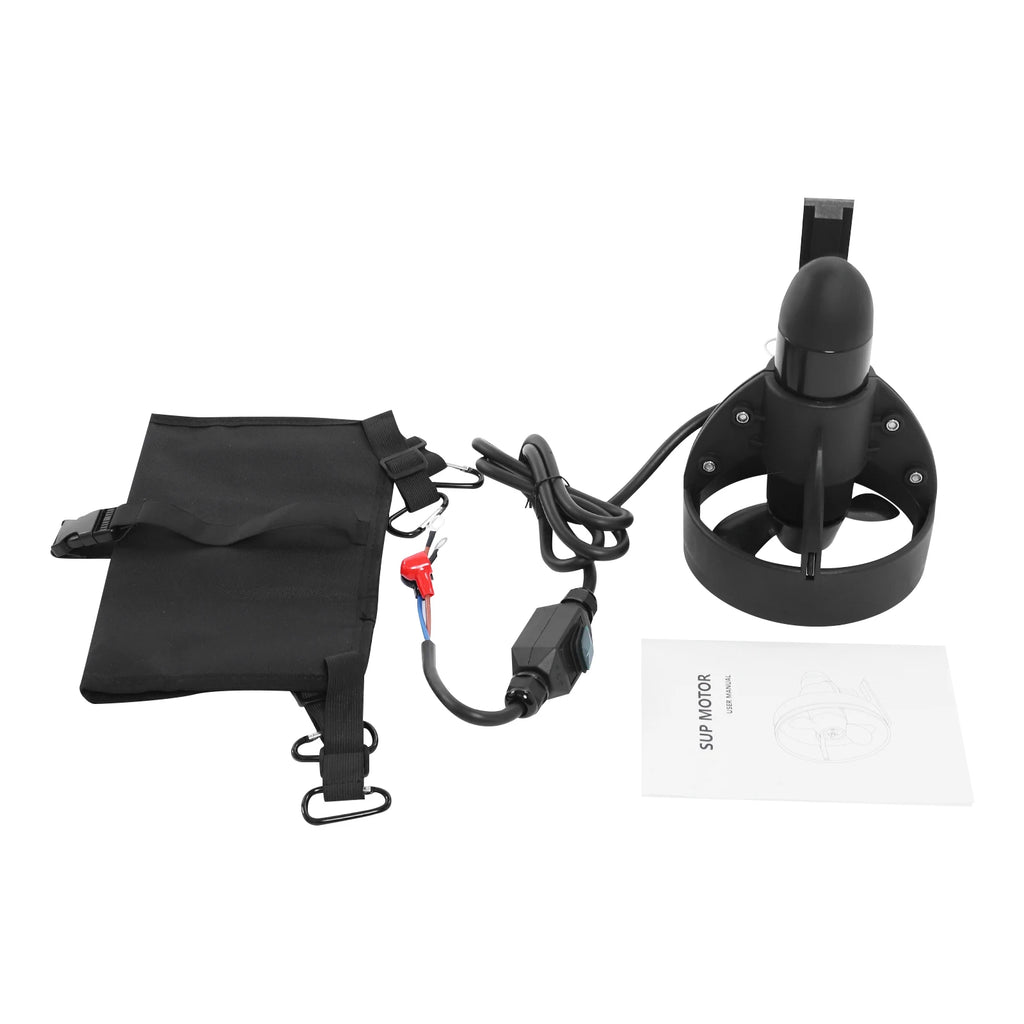 440lbs Thrust Electric Motor, 12v 288w Underwater Thruster with Propeller and Storage Bag for SUP and Paddle Board