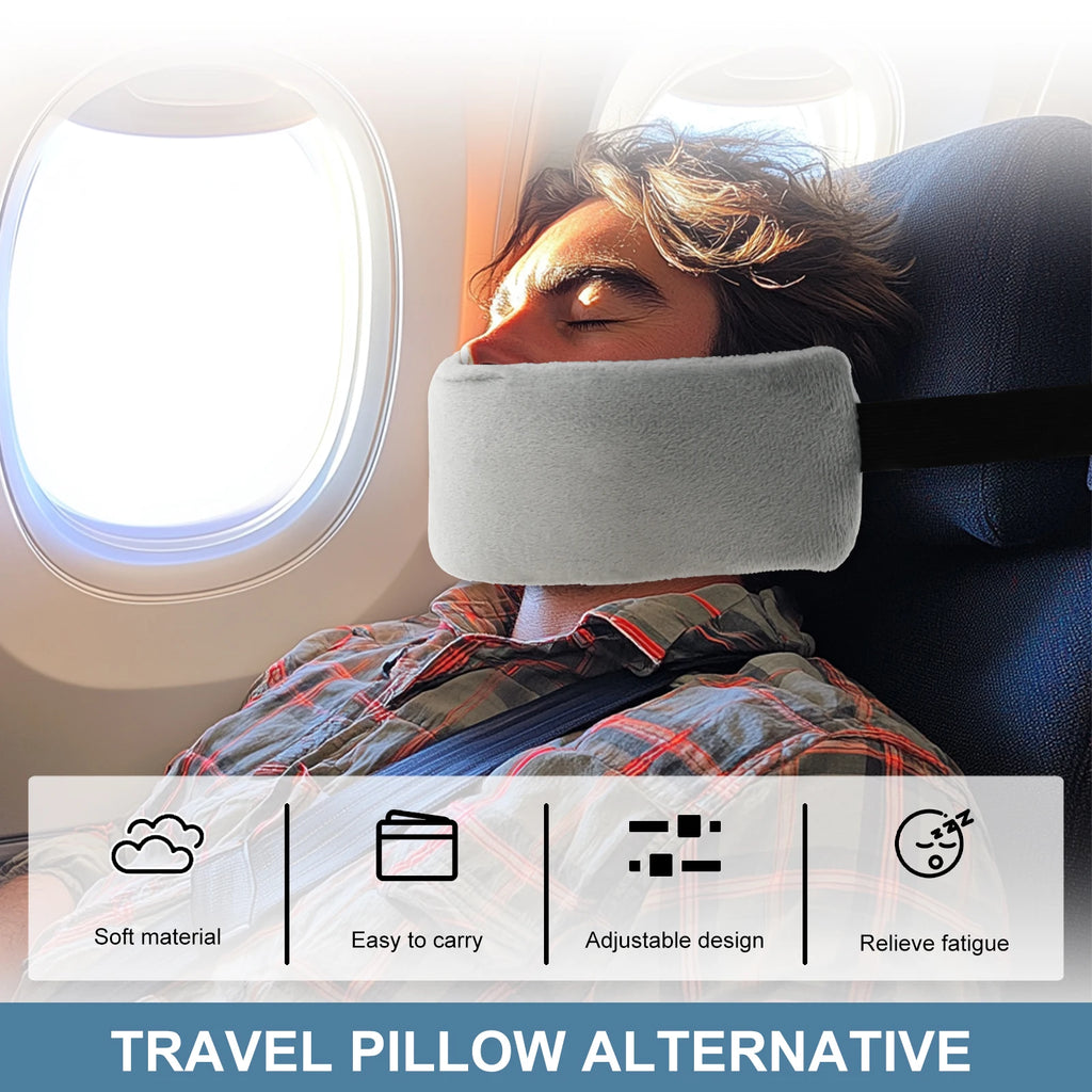 2Pcs Head Support Strap Adjustable Travel Pillow Airplanes Neck Support Band Portable Cars Seat Sleep Aid Head Fixed Strap