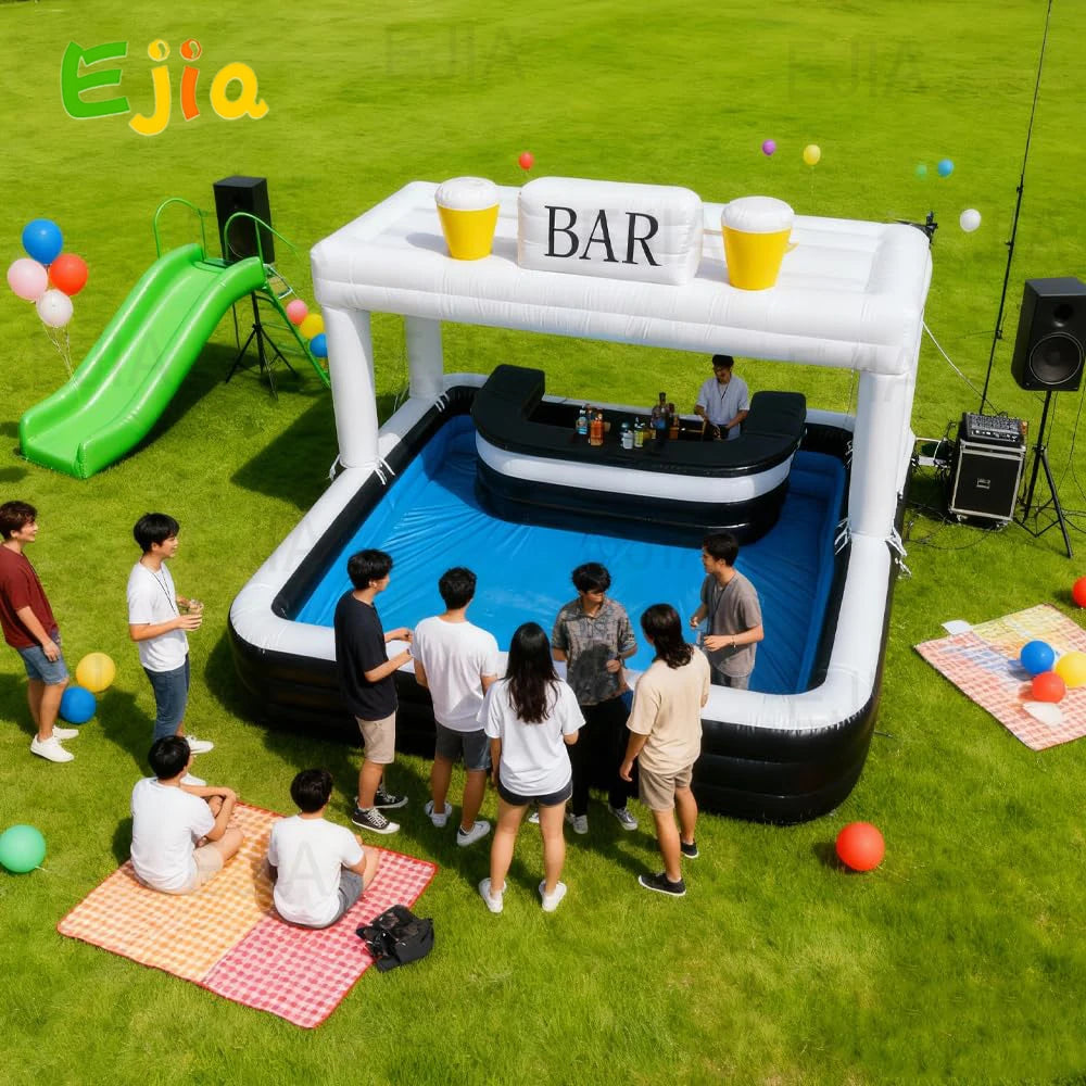 Bar Inflable Portátil 15ft PVC | Carpa para Fiestas, Bodas y Eventos al Aire Libre 🍻 - Firu Total Sales