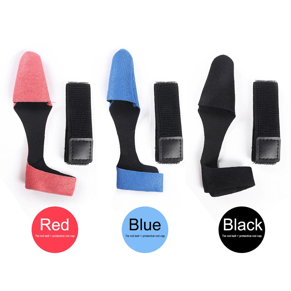 5/10Set 2Pcs/Set Fishing Rod Pole Protector Case Cover Sleeve Fishing Rod Fastener Belts Rubber FIsh Pole Fastening Belt Strap