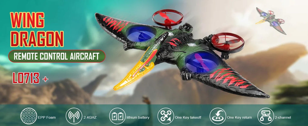 Avión RC Planeador EPP Foam 2.4G con Luces | Control por Gravedad | Regalo Niños ✈️ - Firu Total Sales