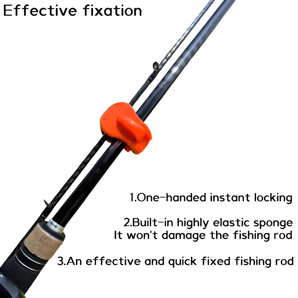 4pc heavy-duty fishing rod holders. Portable, stable handle for beach/lake. Bright colors, durable PVC. Great for all anglers.
