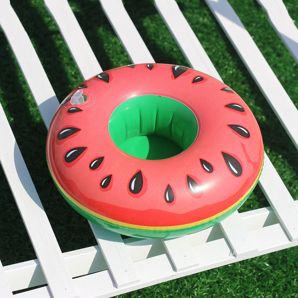 3/6/12PCS Floating Cup Holder Inflatable Swimming Pool Drink Cup Stand Cooler Table Party Supplies for Pool Beach Swimming
