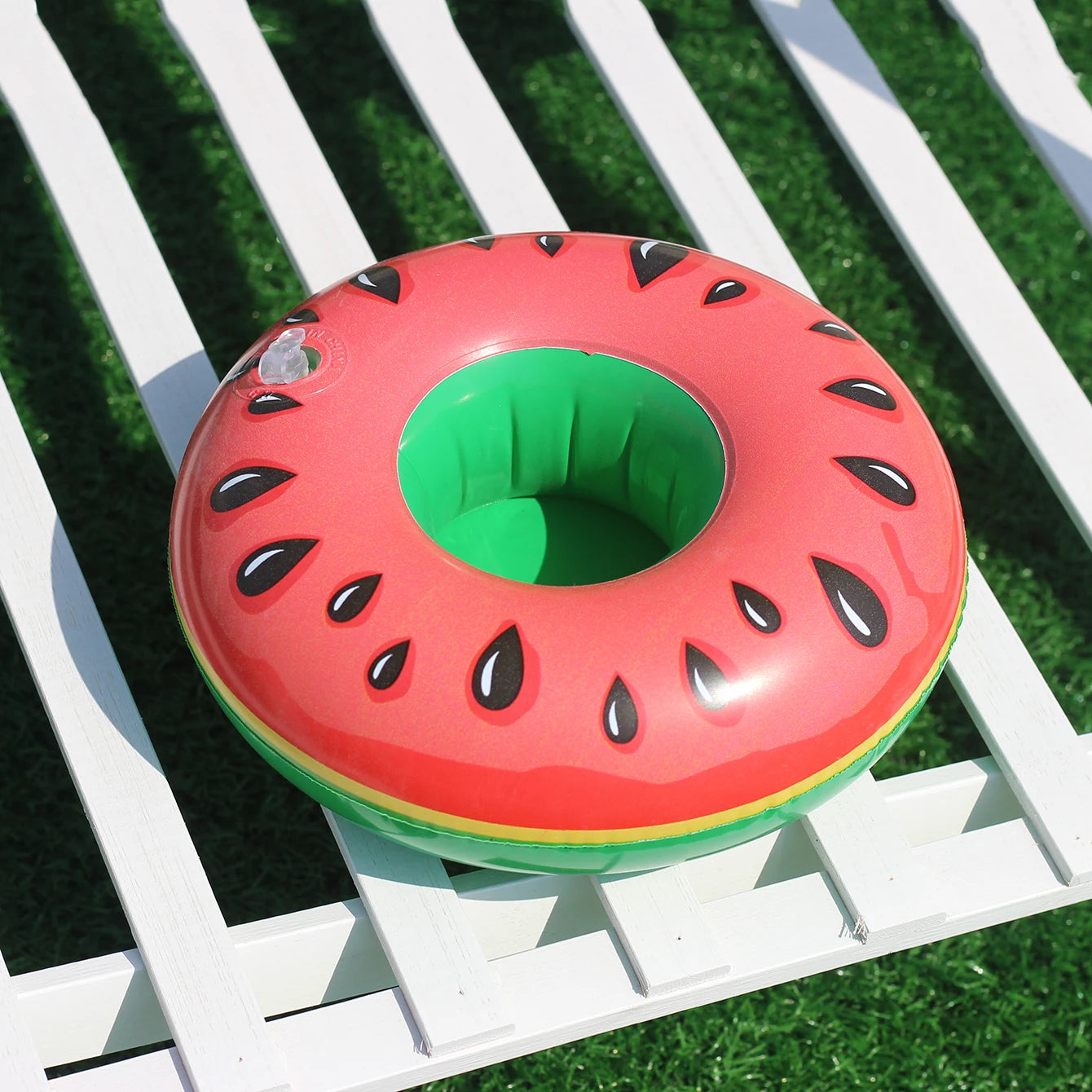 3/6/12PCS Floating Cup Holder Inflatable Swimming Pool Drink Cup Stand Cooler Table Party Supplies for Pool Beach Swimming