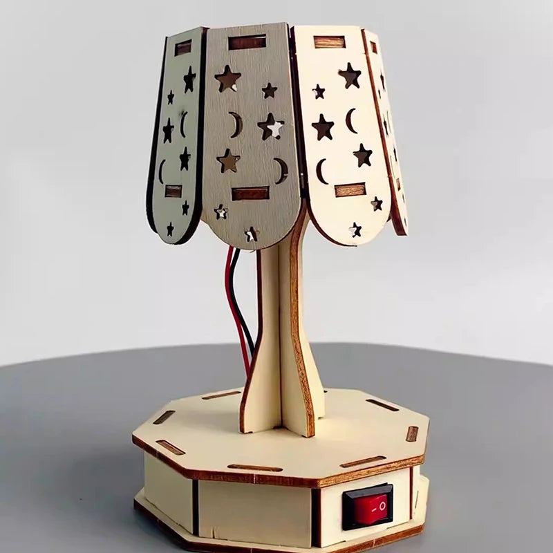 Educational Project DIY Wooden Small Table Lamp Craft Kit