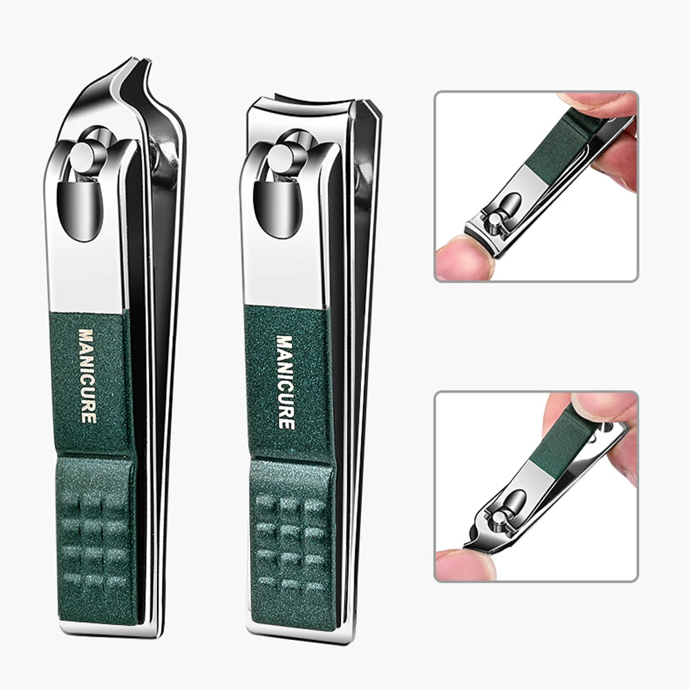 Set Manicure y Pedicure Portátil Ouriner 6-18pcs | Acero Inoxidable | Negro 💅 - Firu Total Sales