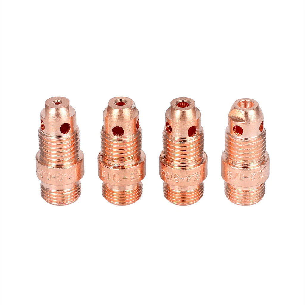 55pcs TIG Welding Torch Nozzle Ring Cover Gas Lens Glass Cup Kit TIG WP-17/18/26 High Temperature Durable Practical Accessories