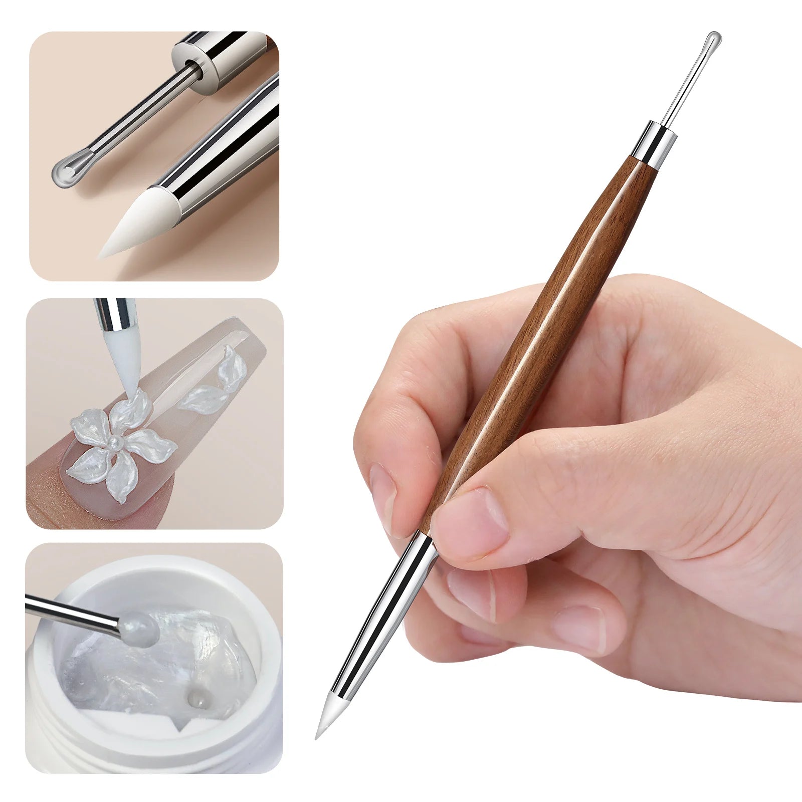 Set 5pcs Gel 3D para Uñas | Escultura DIY | Diseños Impermeables 💅 - Firu Total Sales
