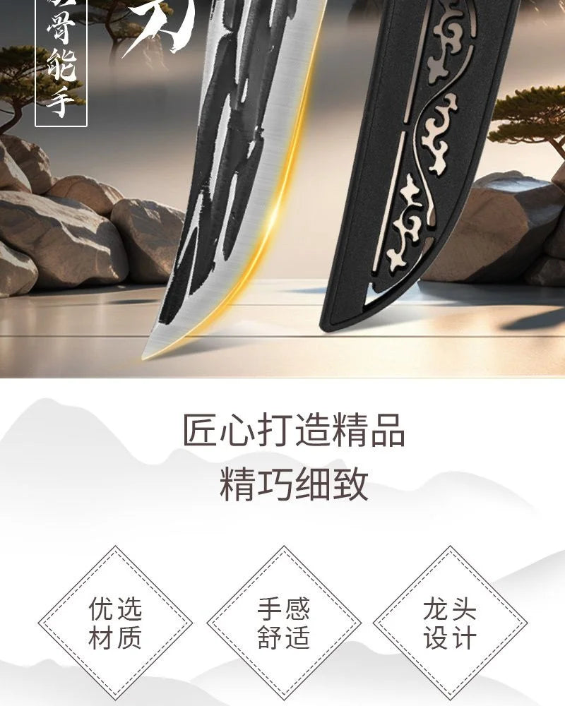Multi-Purpose Kitchen Knife for Meat BBQ Cooking Knife Fishing Boning Knife Stainless Steel Butcher Knife Pastic Handle