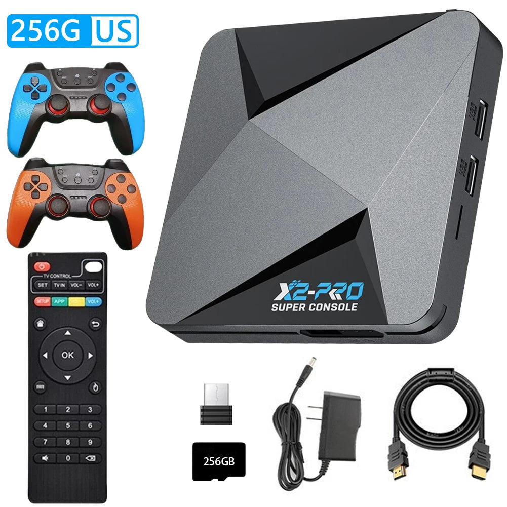 Super Console X2 Pro | 100,000 Juegos Retro | TV Box | SS/MAME/FC/SEGA | Con Gamepad - Firu Total Sales