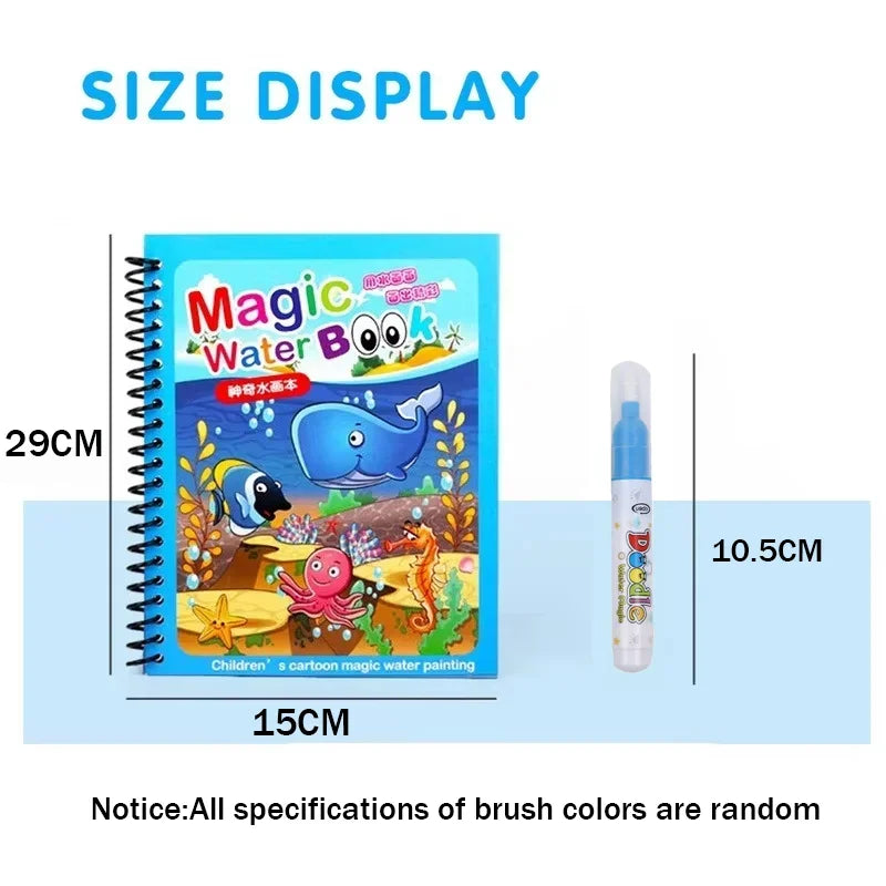 Reusable Water Drawing Book – Montessori Coloring Toy