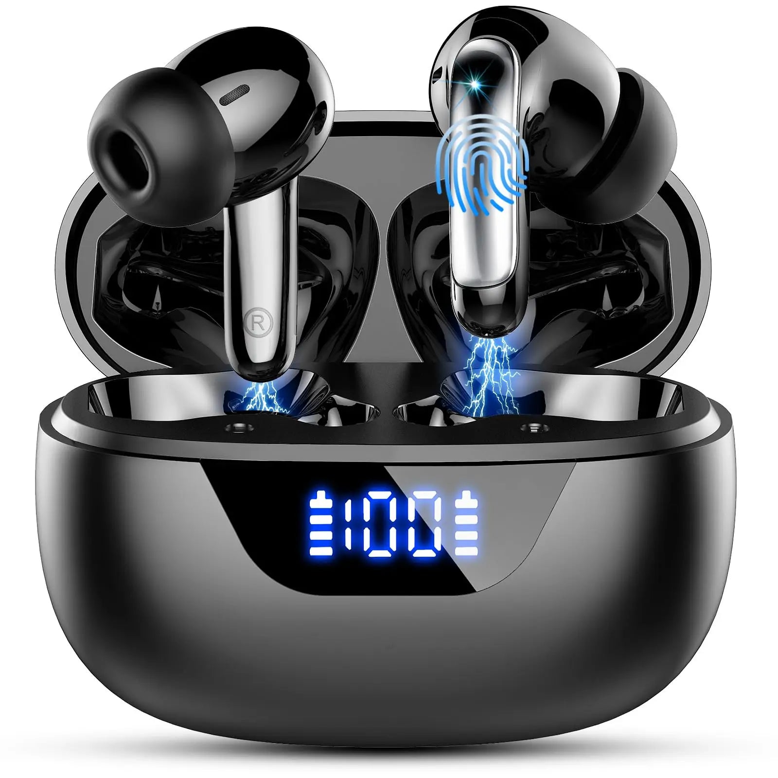 Wireless Earbuds Bluetooth 5.3 | 4 ENC Mic Noise Cancelling | 48H Battery Life