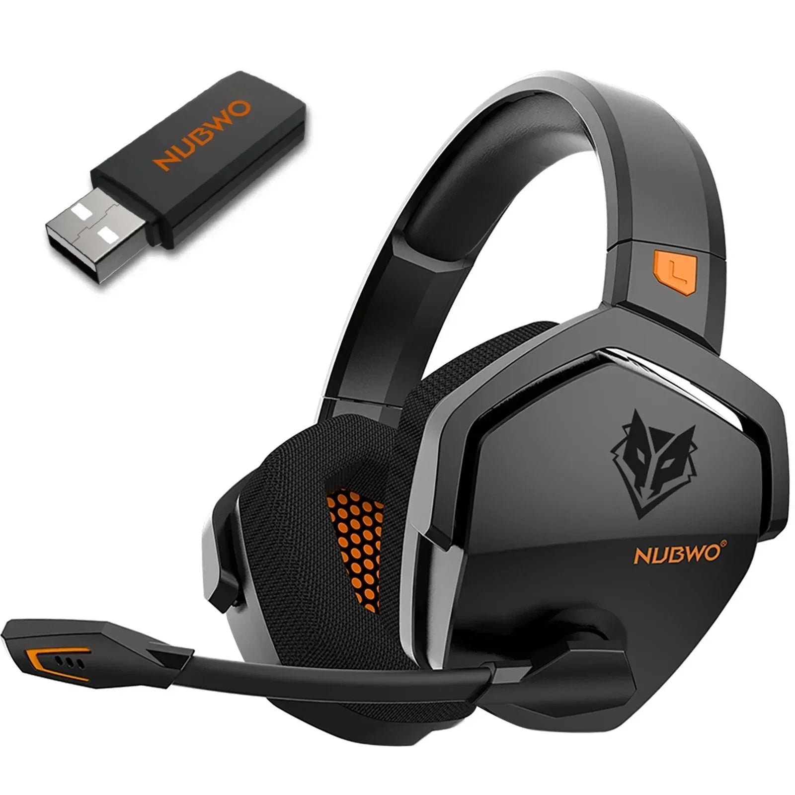 NUBWO G06 Dual Wireless Headsets Gamer with Microphone for PS5, PS4, PC, Mobile, Switch, 2.4GHz Bluetooth 5.3 Gaming Headphones