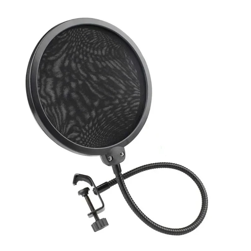 VIKEFON Microphone Accessories Metal PoP Filter Universal Microphone Windshield for Studio Recording Condenser Microphone