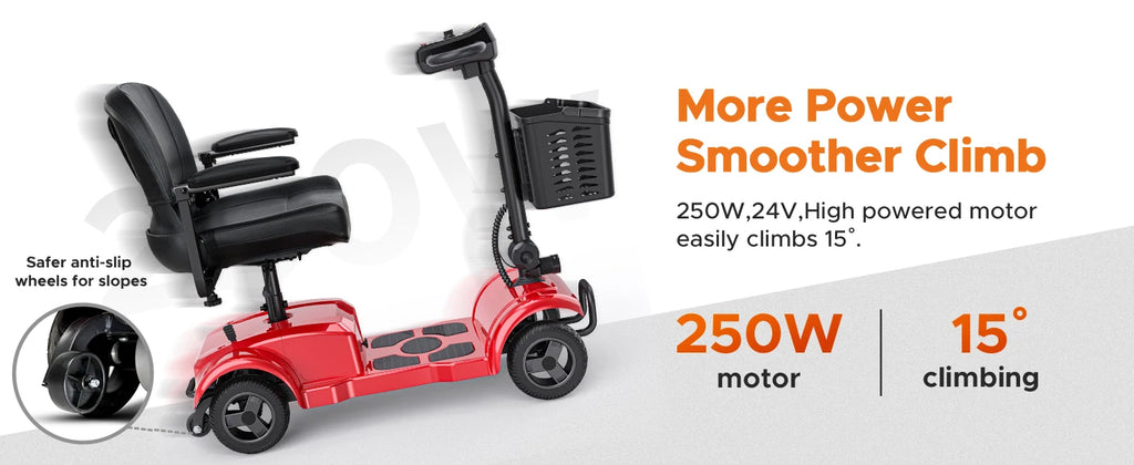Scooter Eléctrico 4 Ruedas ENGWE 250W | 24V 12AH | 15.5 Millas | Viajes Urbanos 🛥️