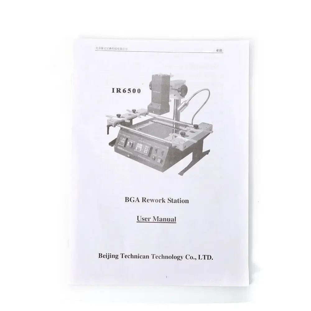 IR6500 BGA Rework Station Infrared Solder Welder System with Closed-loop Temperature Control w/USB Cable for Welding  Rpairing