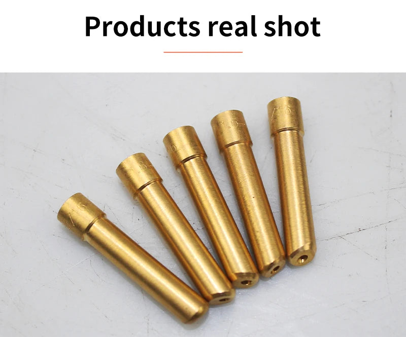 5PCS Wedge Tig Electrode Collet 1.0MM  1.6MM 2.4MM 3.2MM Length Argon Welding Consumable For WP17/18/26 Torch