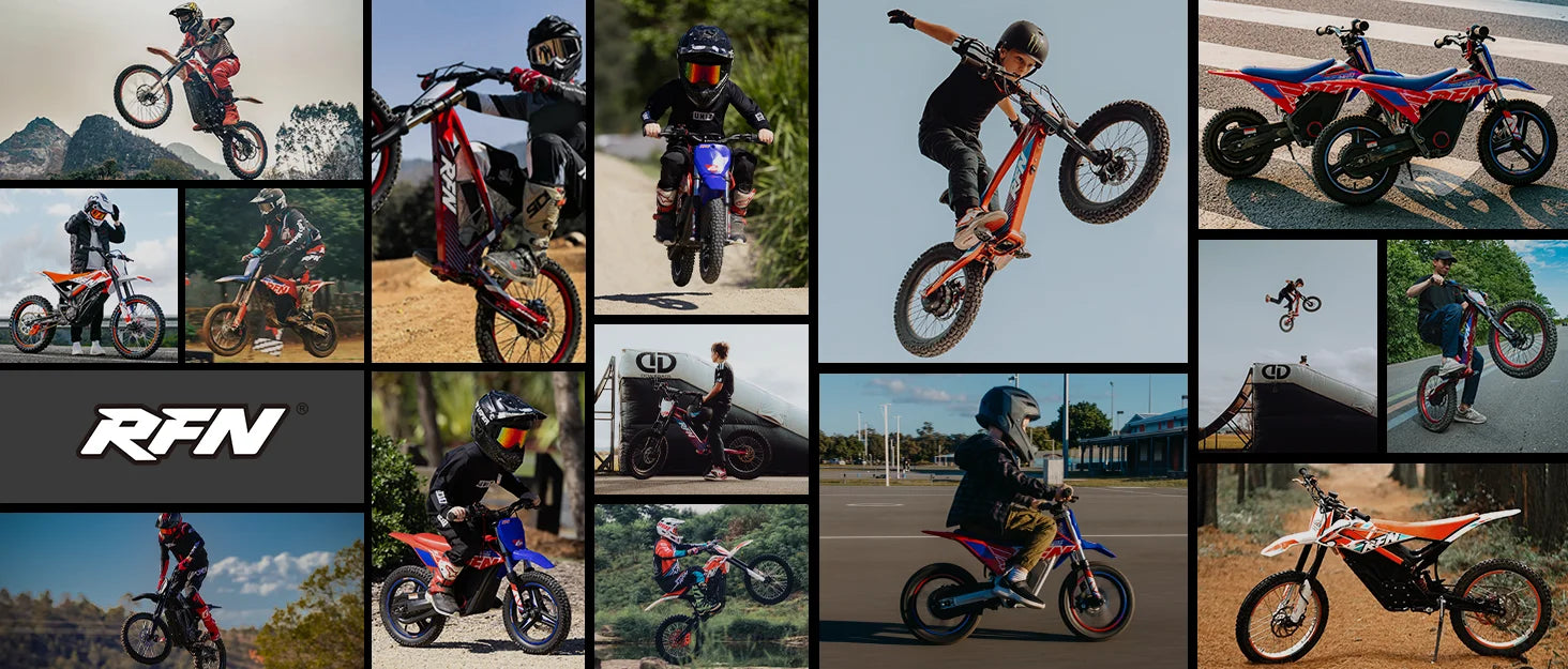 Moto Eléctrica RFN Racing 3 Velocidades | Marco Aluminio | Acrobacias | 8+ Años 🏍️ - Firu Total Sales