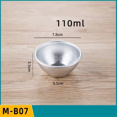 Set 5/10pcs Moldes Mini Acanalados de Aluminio para Pudding y Mousse 🍰
