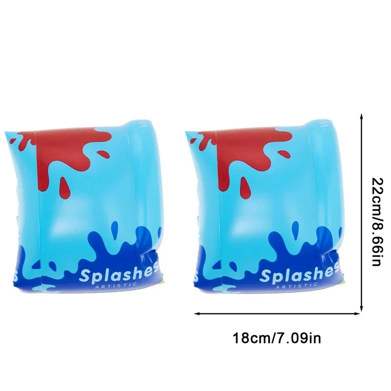 Summer Colorful Inflatable Toy Swimming Arm Ring Pool Water Party PVC Floating Equipment Outdoor Inflatable Toy for Kids Adults