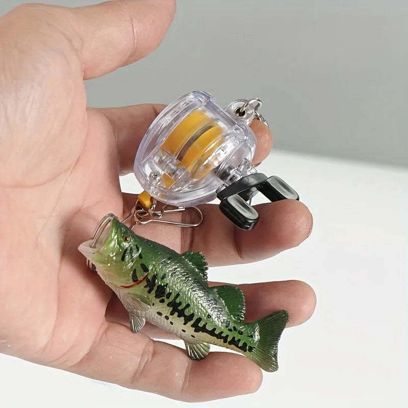 Wire rope telescopic buckle drum wheel type quick hook multi-tail easy hook fishing gear accessories fishing supplies.