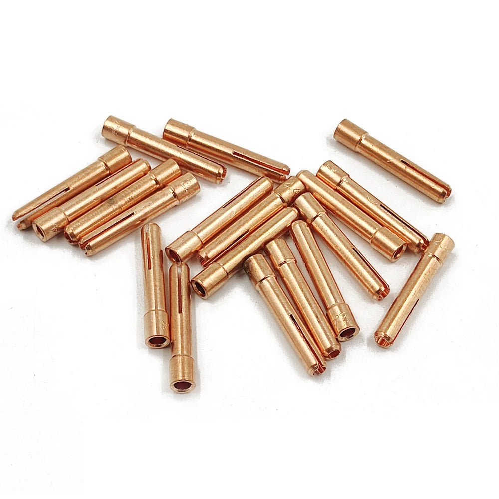 Argon Welding Torch Consumable Collet Body 1.0mm 1.6mm 2.0mm 2.4mm 3.2mm 4.0mm WP9 WP20 WP25 TIG Tungstens Electrodes Collet