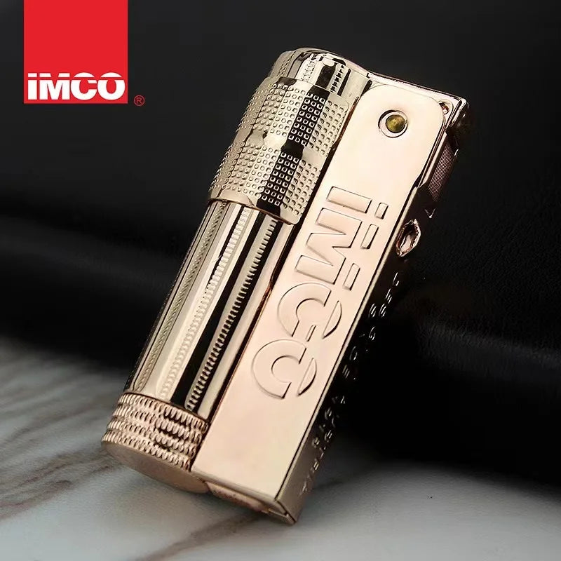 Original IMCO Lighter Old Oil Flint Lighter Windproof Stainless Steel Cigarette Petrol Oil Lighter Inflated Gadgets Man
