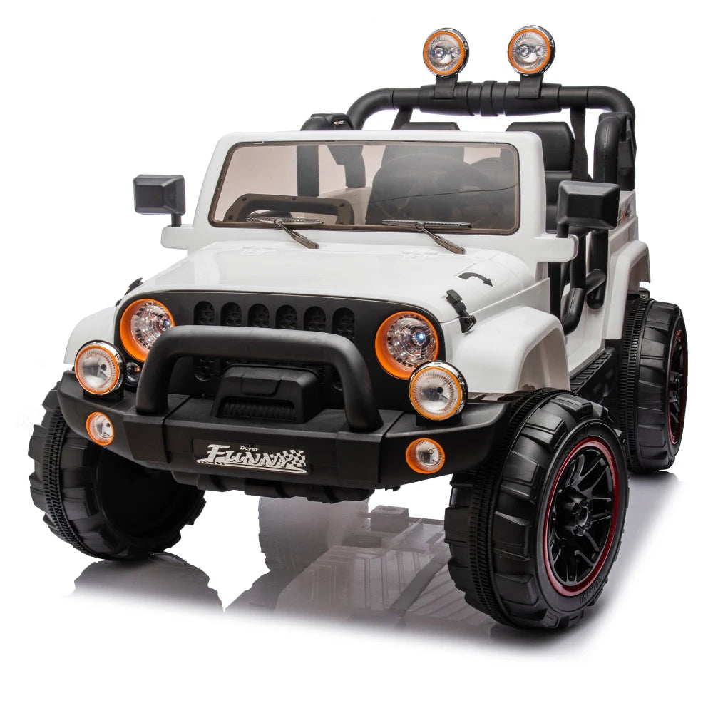 Carro Eléctrico 2 Asientos 24V para Niños | Control Padres | Bluetooth | 3-8 Años 🚗 - Firu Total Sales