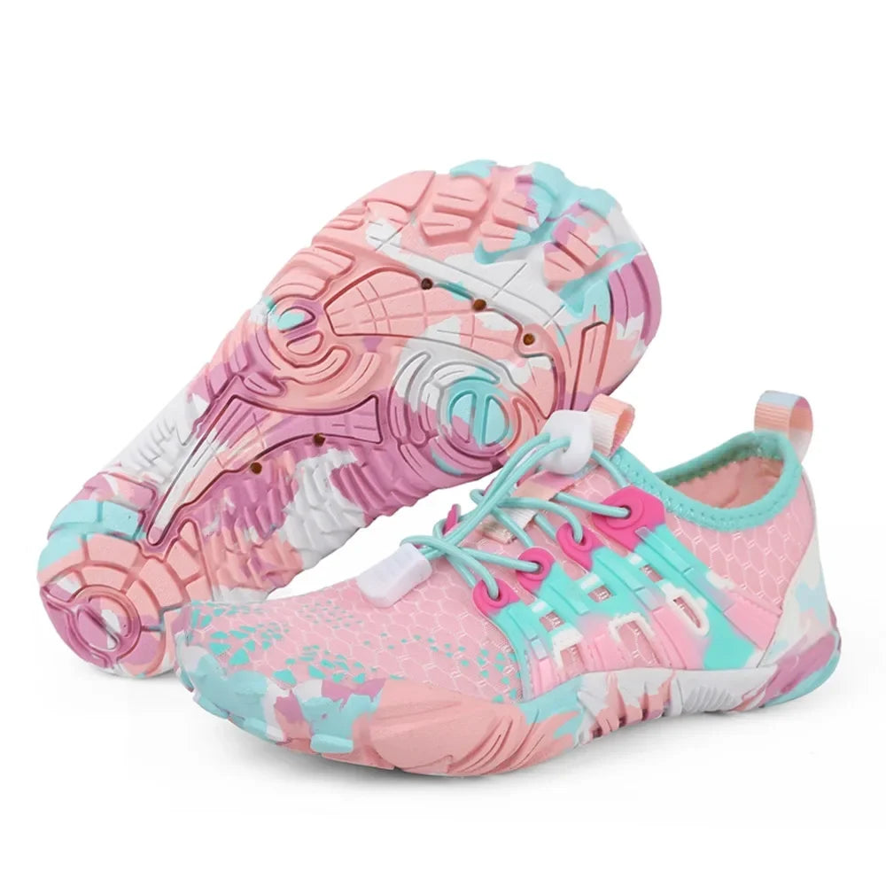Water Shoes Kids Summer Beach Five Fingers Barefoot Swimming Aqua Shoes Colorful Seaside River Slippers Children Sneakers New