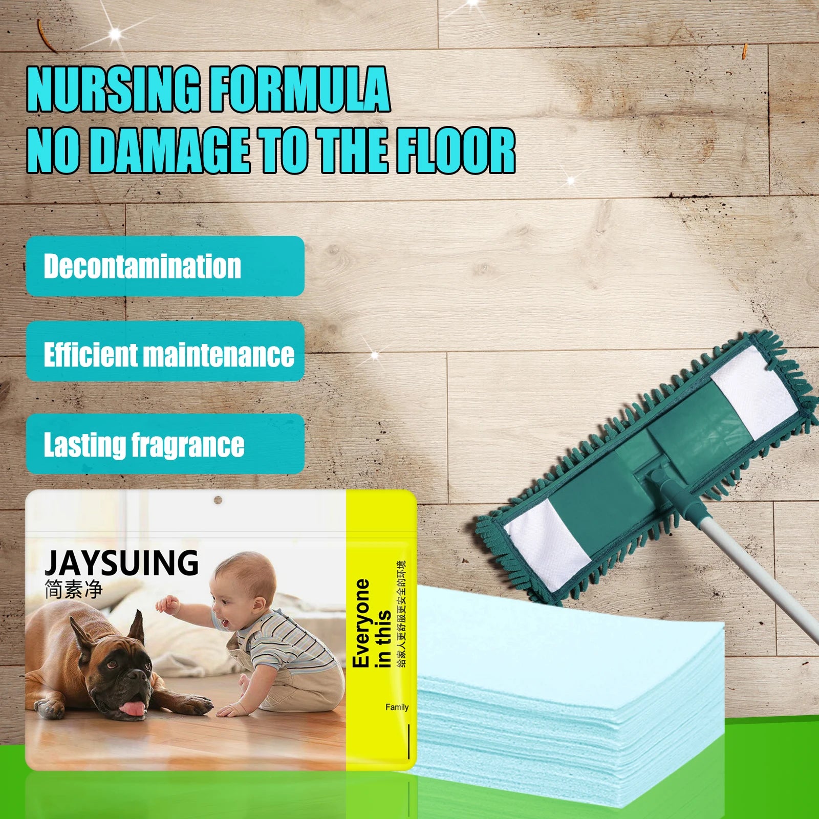 30pcs Floor Cleaning Tablets Toilet Cleaner Multi-effect Household Fragrance Powerful Decontamination Cleaner Artifact Home