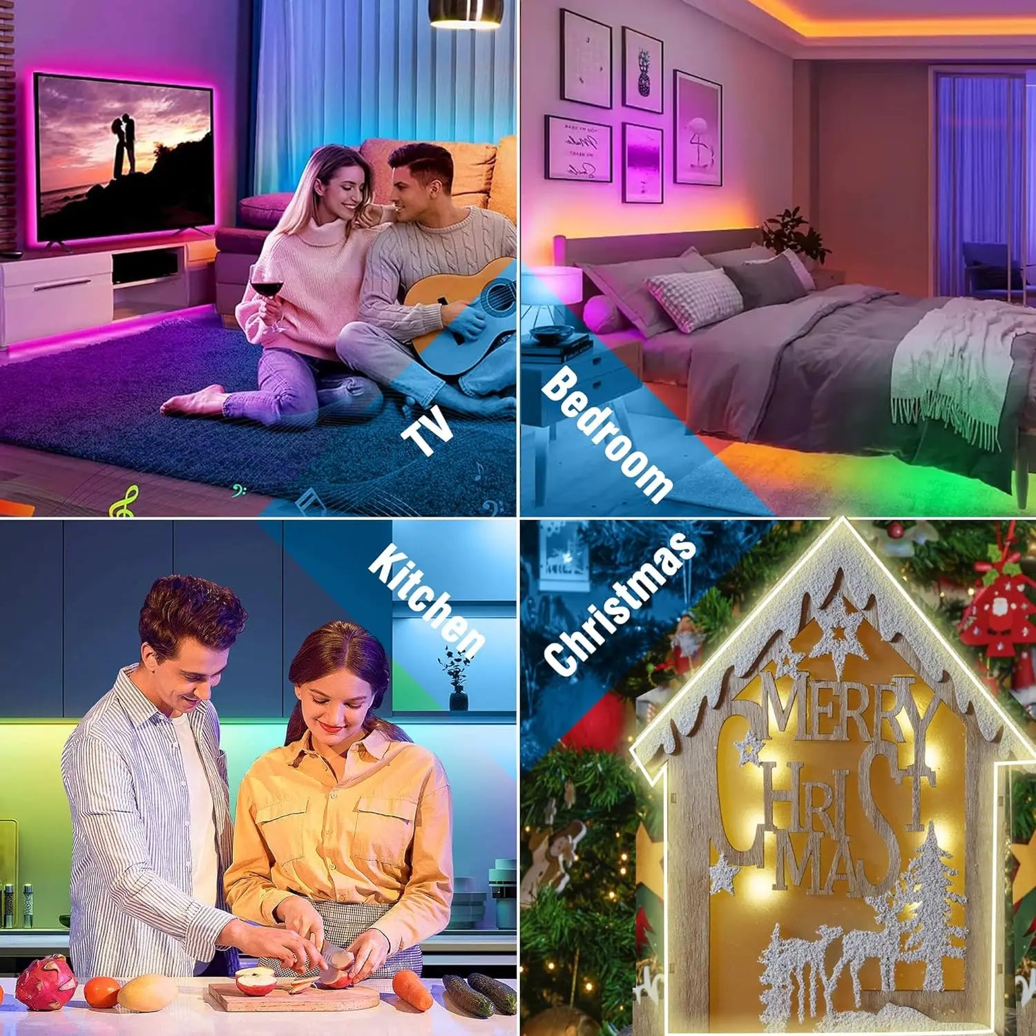 Tira Neón RGB Mexllex 30m/40m | Sincronización Musical | App y Control Remoto | Impermeable | Interior y Exterior - Firu Total Sales
