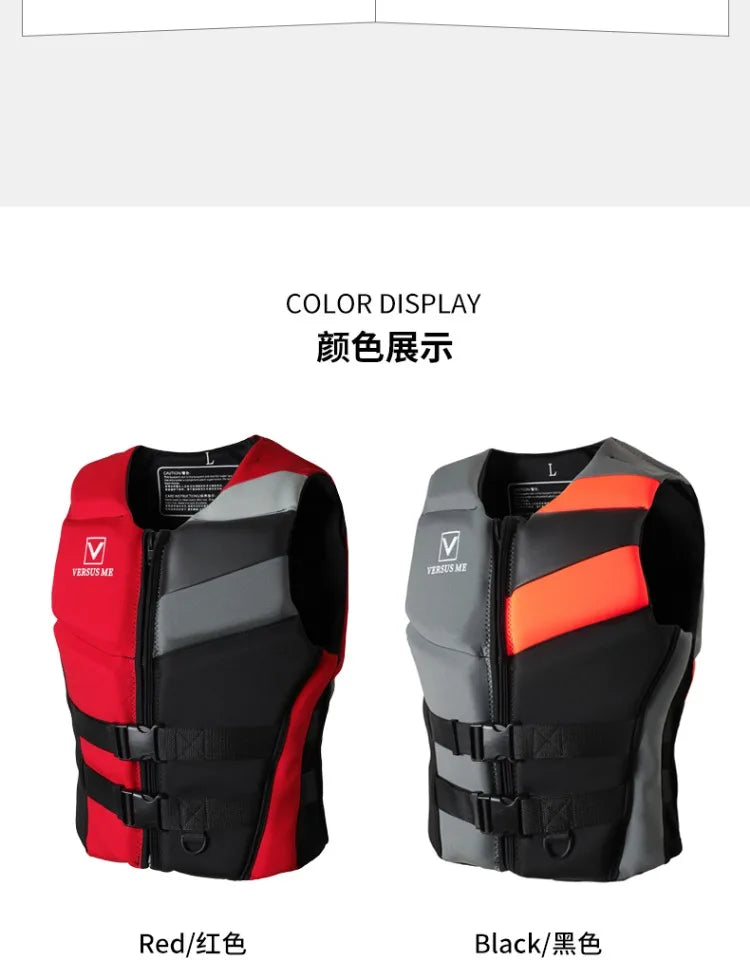 Life Vest for Adults Kayak KiteSurf Jet Ski Life Jacket Motorboats Raft Rescue Swim Drifting Boat Wakeboard Fishing Life Jackets