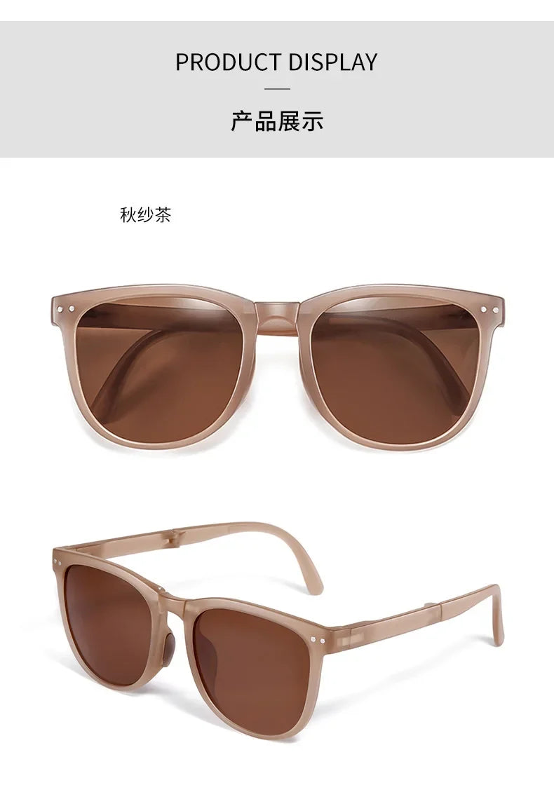 Folding sunglasses, portable, ultra light sun protection, UV protection, sunglasses for both men and women2027