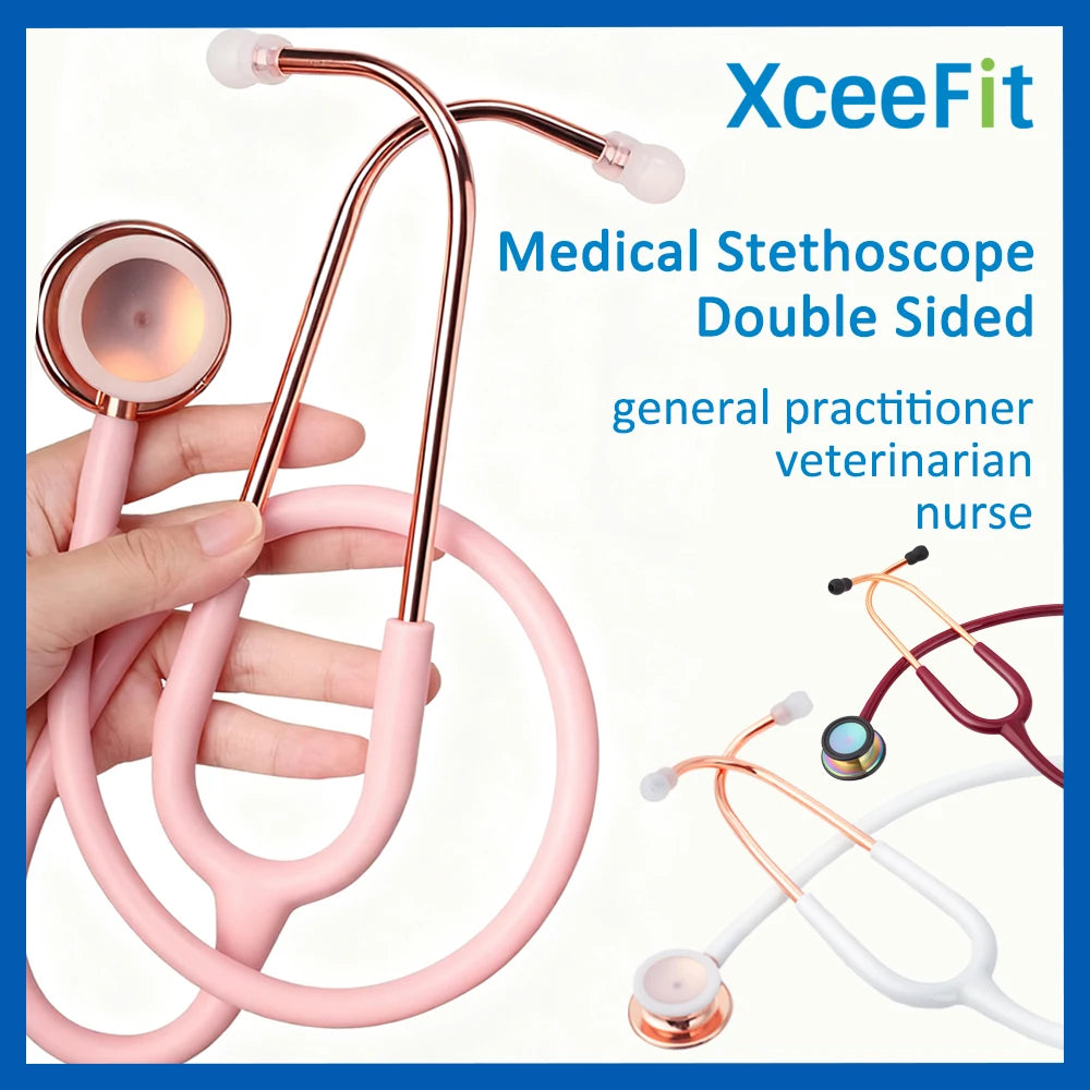 Medical Double Sided Stethoscope Professional Portable Cardiology Stethoscope Medical Equipment Nurse Doctor Stethoscope