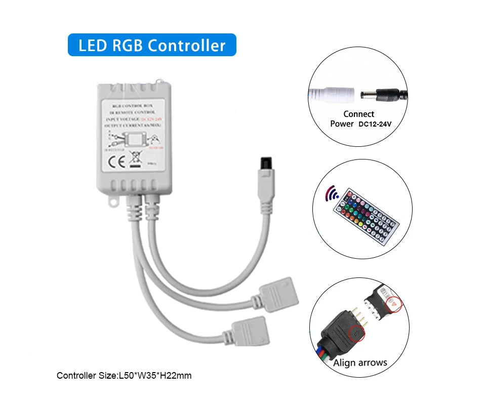 Tira LED RGB 5050 Vogliovoi WiFi | Bluetooth | Adhesiva | Tuya/Smart Life | Alexa y Google | Dormitorio - Firu Total Sales