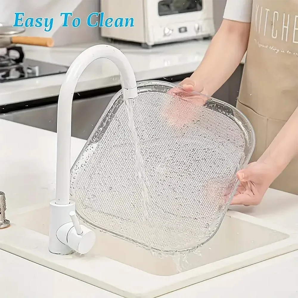 1 Piece Storage Tray, 360-Degree Refrigerator Storage Rotating Tray, Used for Kitchen Spice Jars and Sundry Storage Turntable