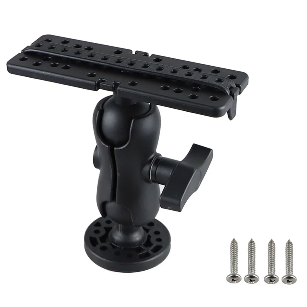 Fish Finder Mount Base Wear Resist 360 Degree Swivel Fish Finder Rack Universal Fishfinder Supporter for Marine Boat Kayak