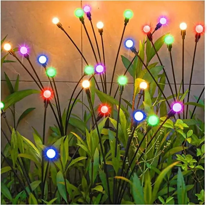 Solar Firefly Garden Light 10 LED | Waterproof Landscape Decoration | Outdoor Gardening
