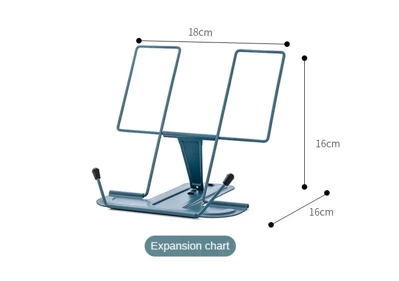Simple metal reading stand, foldable reading stand, portable reading bookshelf, music stand