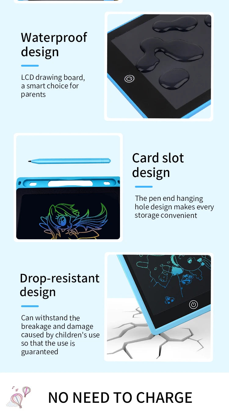 Tableta LCD para Dibujar para Niños | Pizarra Digital Recargable con Lápiz ✏️ - Firu Total Sales