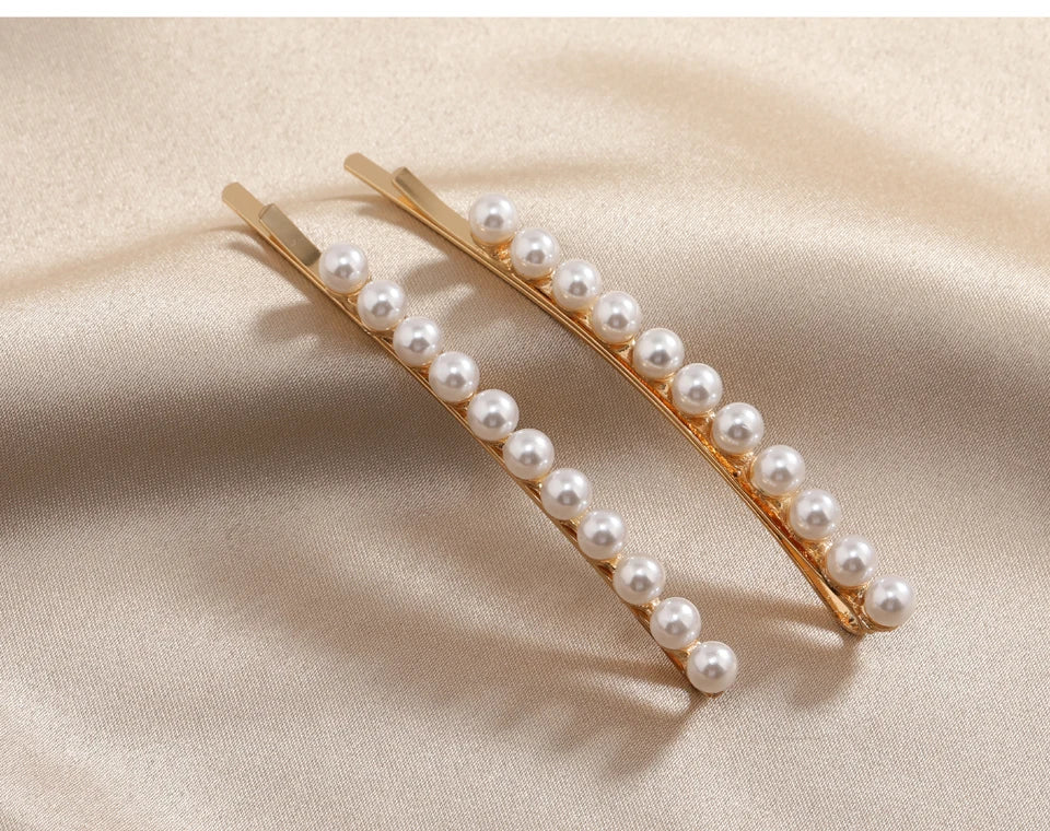 muylinda Imitation Pearls Long Hairpins Jewelry Fashion Women Hair Pin Clip Pairs Girl Hair Accessories