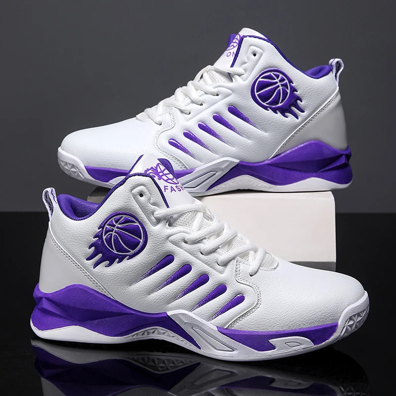 Men's Basketball Shoes – Breathable, Non-Slip, Waterproof Sneakers