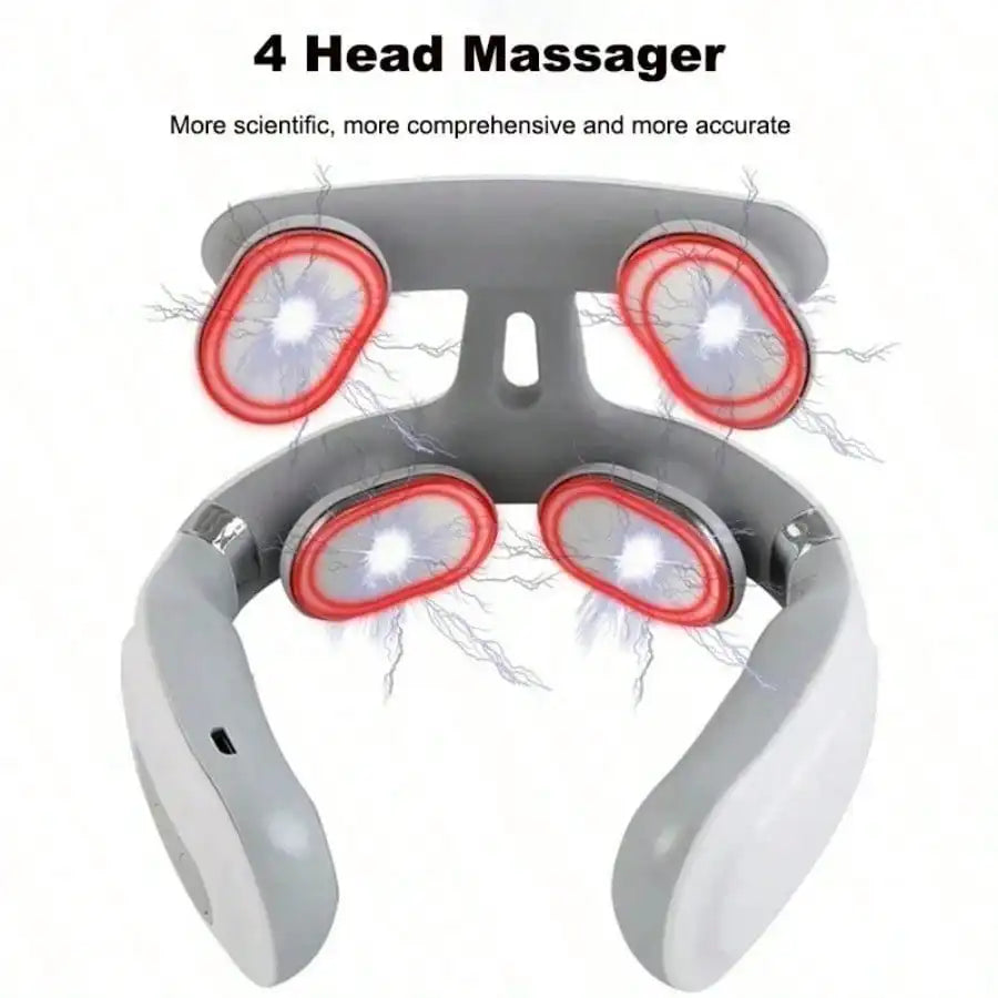 Portable Smart Neck & Shoulder Massager - USB Rechargeable, Lithium Battery, Ideal Gift For Men & Women