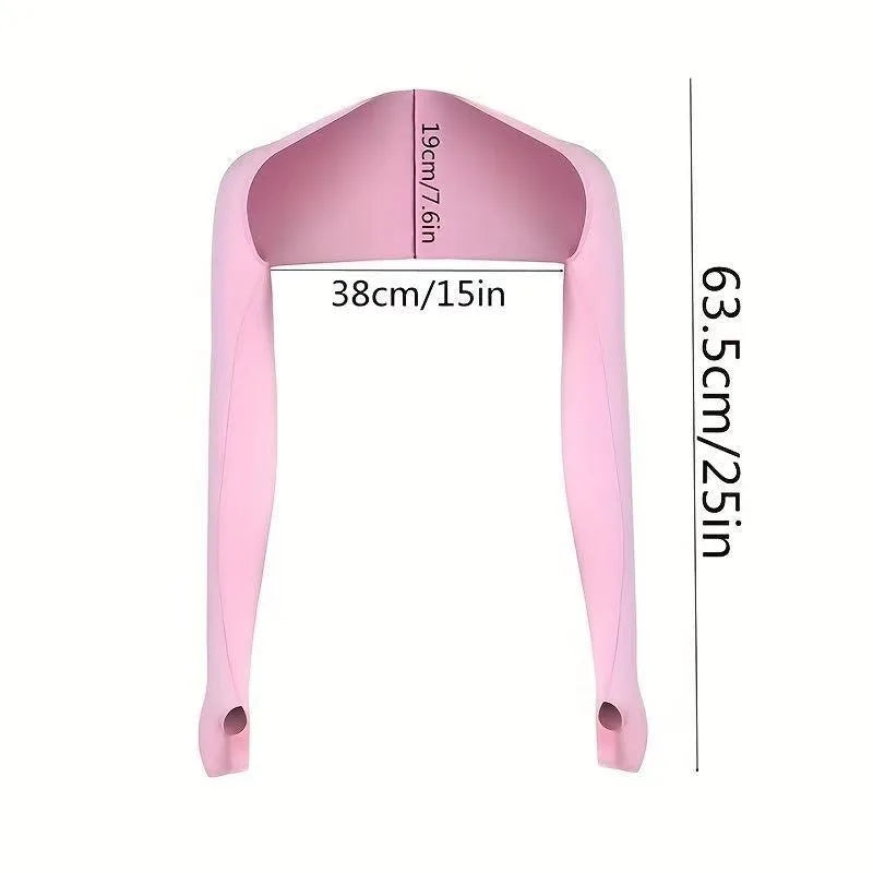 1pc Women's Shawl Cuff Sun Protection Sleeves, Ice Silk Arm Cover for Running Cycling Fishing, UV Blocking & Breathable